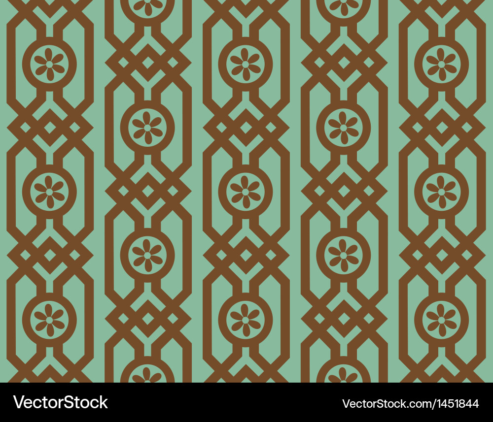 Seamless pattern in retro style vector image