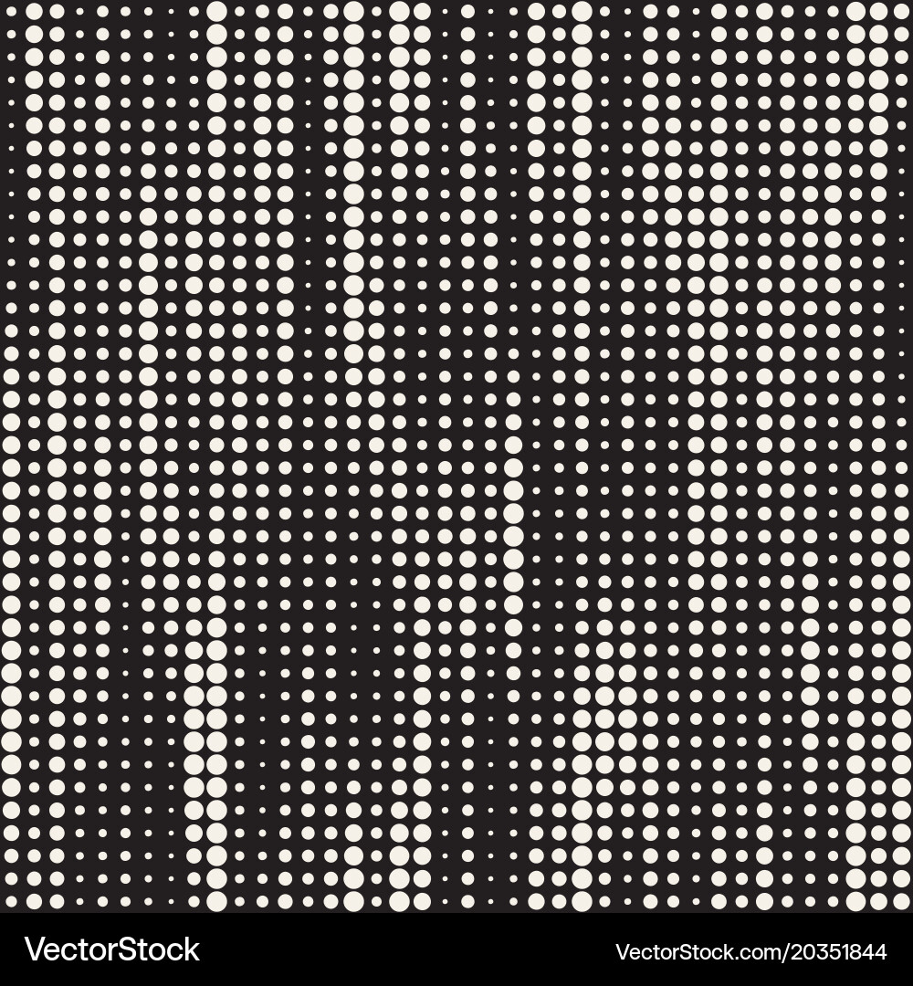 Set 50 halftone circles grids invert Vector Image