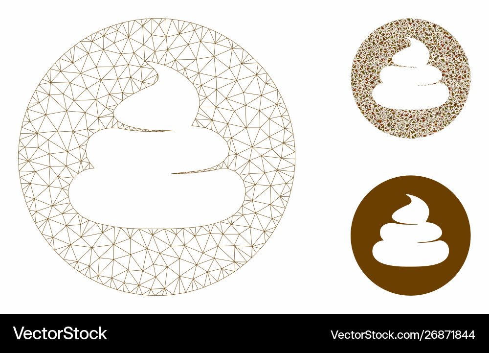 Shitcoin mesh network model and triangle Shitcoin mesh network model and triangle vector image