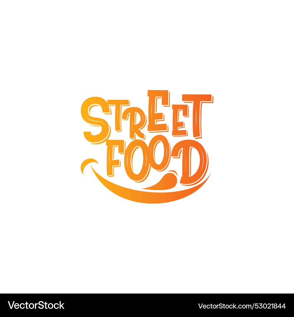 Street food logo Royalty Free Vector Image - VectorStock