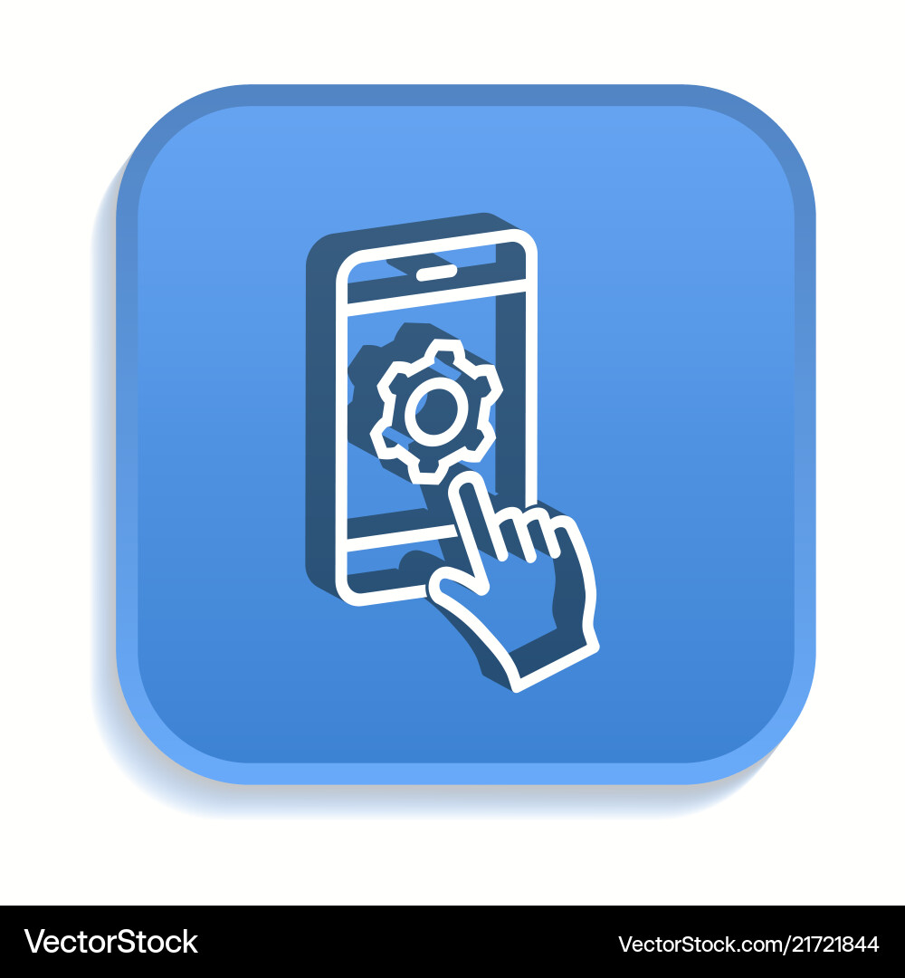 Touch isometric icon for graphic and web design Touch isometric icon for graphic and web design vector image