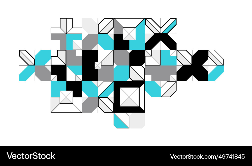 Abstract geometric pattern background isolated Abstract geometric pattern background isolated vector image
