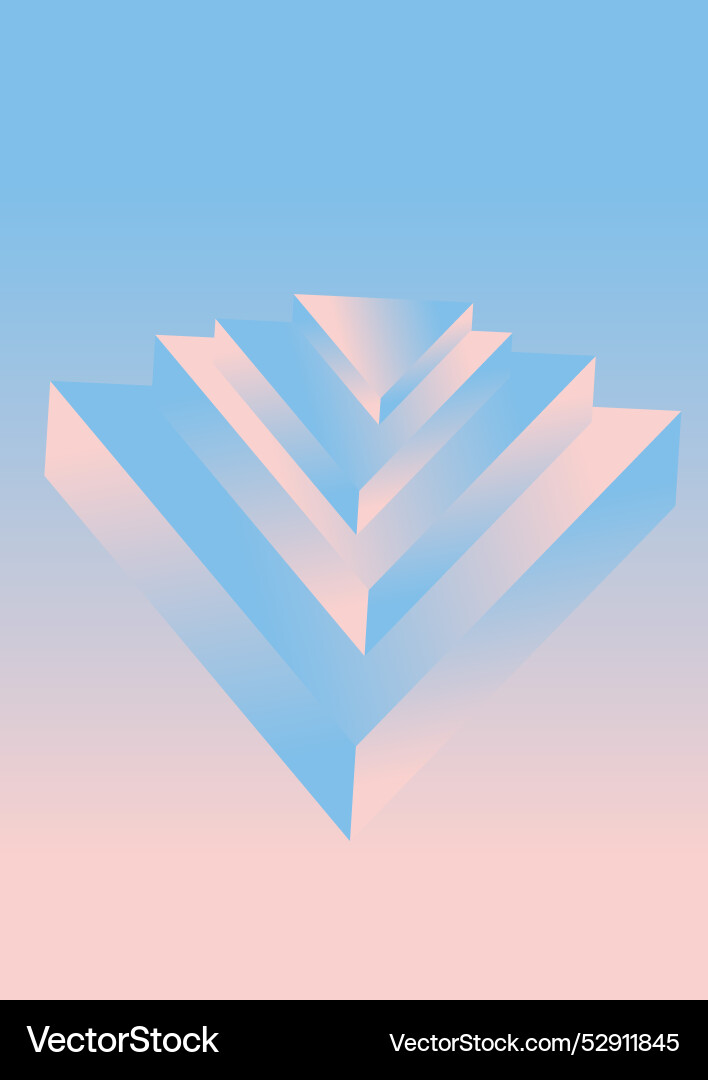 Abstract triangle gradient shape background vector image