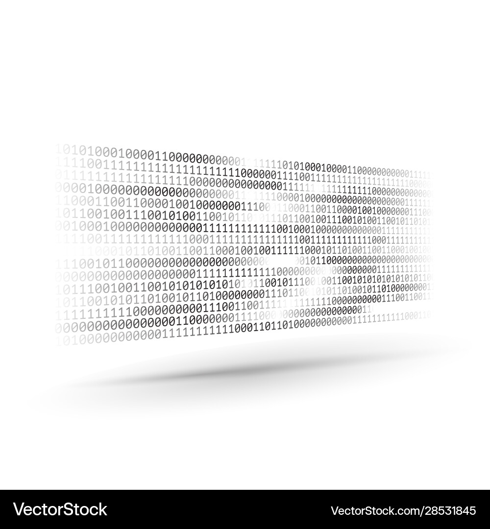 Binärcode Datenstrom vektorbild