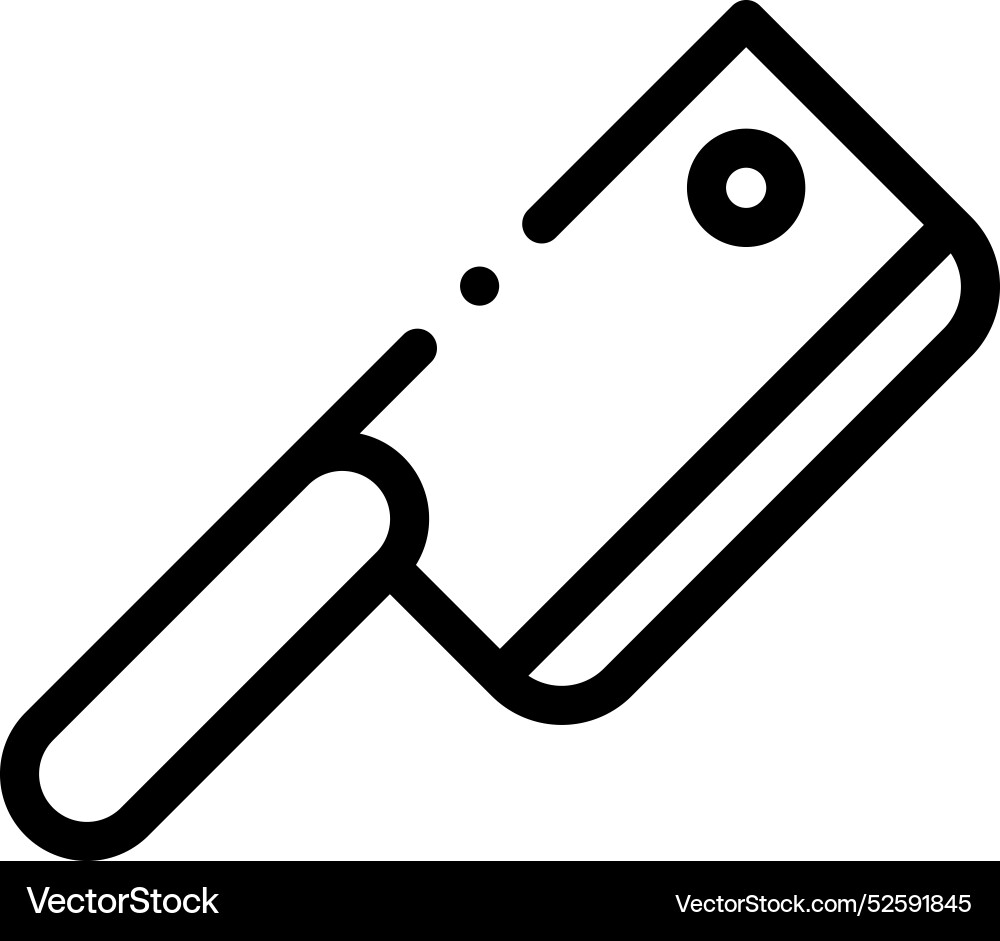 Cleaver icon thin linear style design isolated Cleaver icon thin linear style design isolated Vector Image