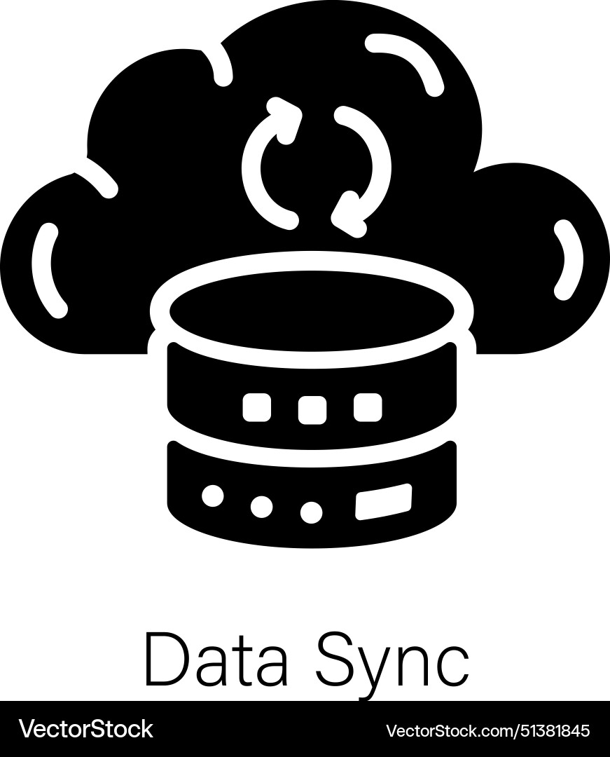 Data sync Vector Image