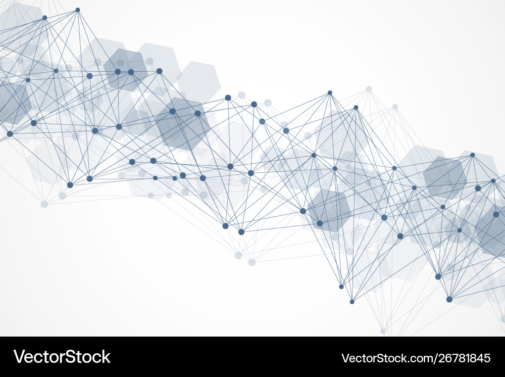 Geometric abstract background with connected line Geometric abstract background with connected line vector image