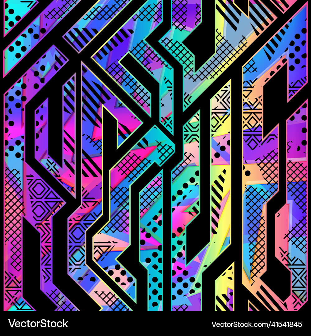 Geometric Abstract Pattern Vector Image
