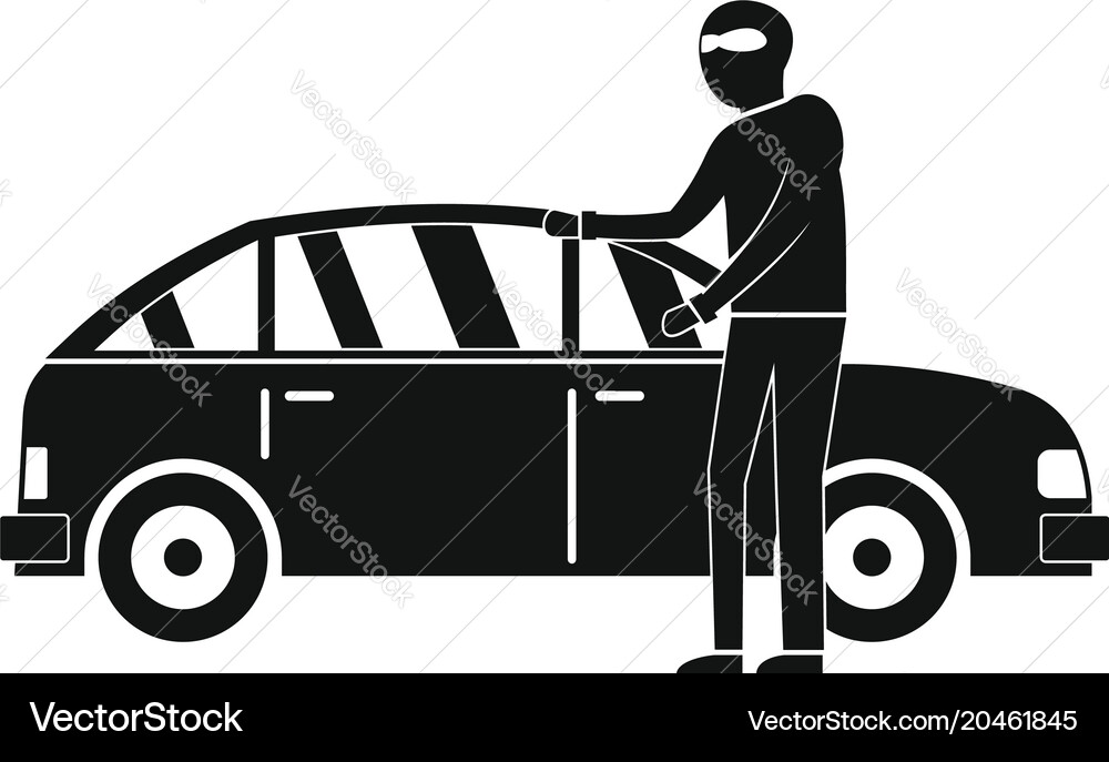 Hijacker icon simple style Vector Image