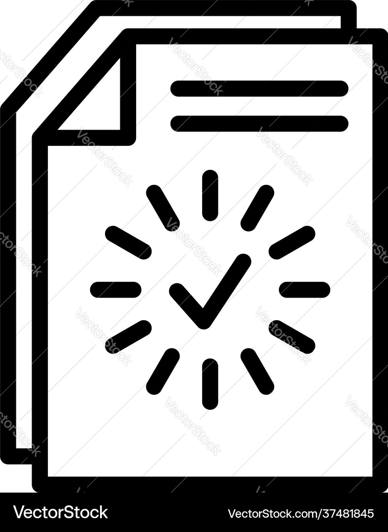Loading document icon outline style Loading document icon outline style Vector Image