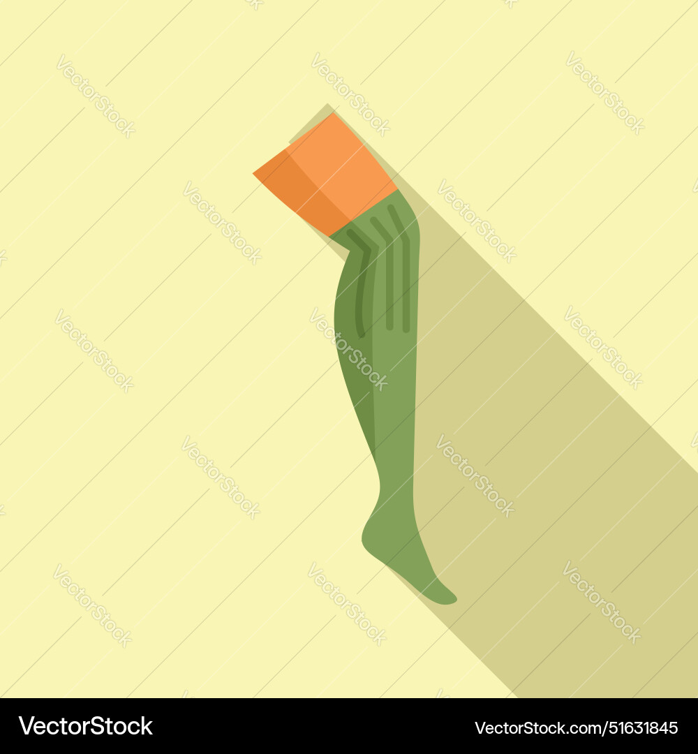 Mannequin leg showing compression stocking Vector Image