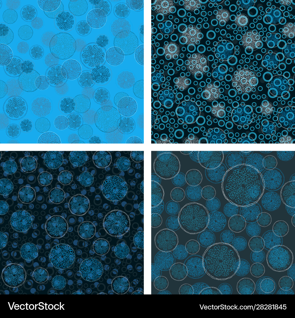 Set seamless pattern with fruit slices Set seamless pattern with fruit slices vector image