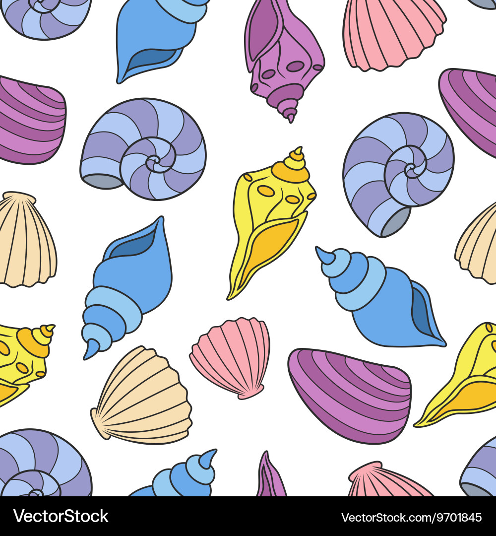 Shell set vector image