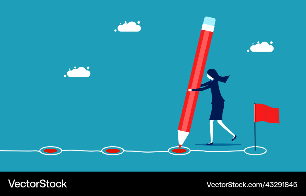 Work process track the progress of project Work process track the progress of project vector image