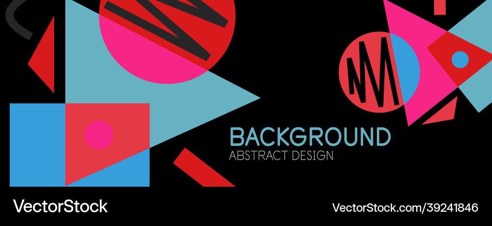 Abstract background with blocks lines geometric Vector Image