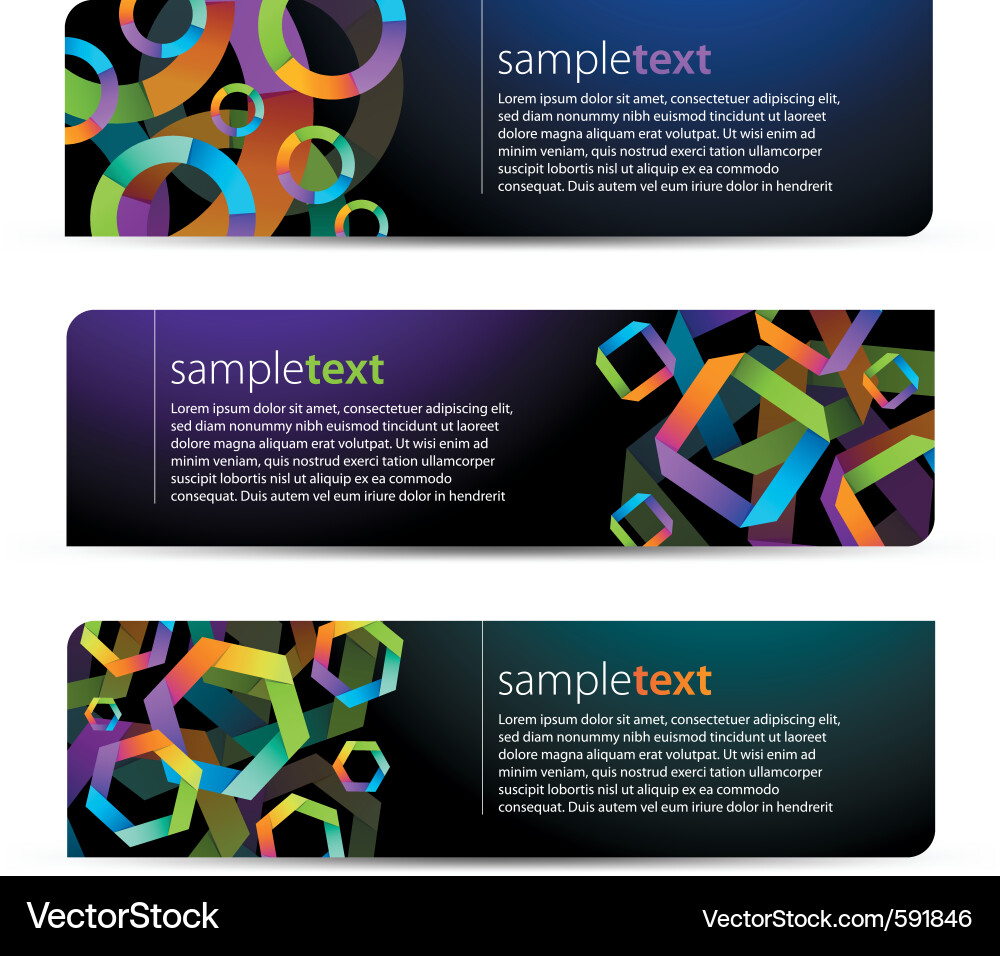 Abstract Geometric Patterns vector image