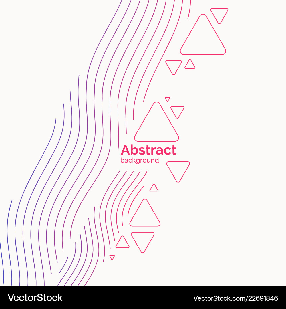 Abstract Line Wave Background vector image