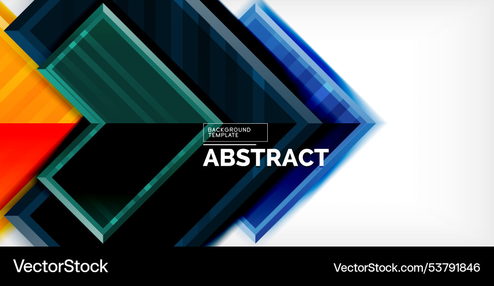 Arrow symbols created with 3d effects and line Vector Image