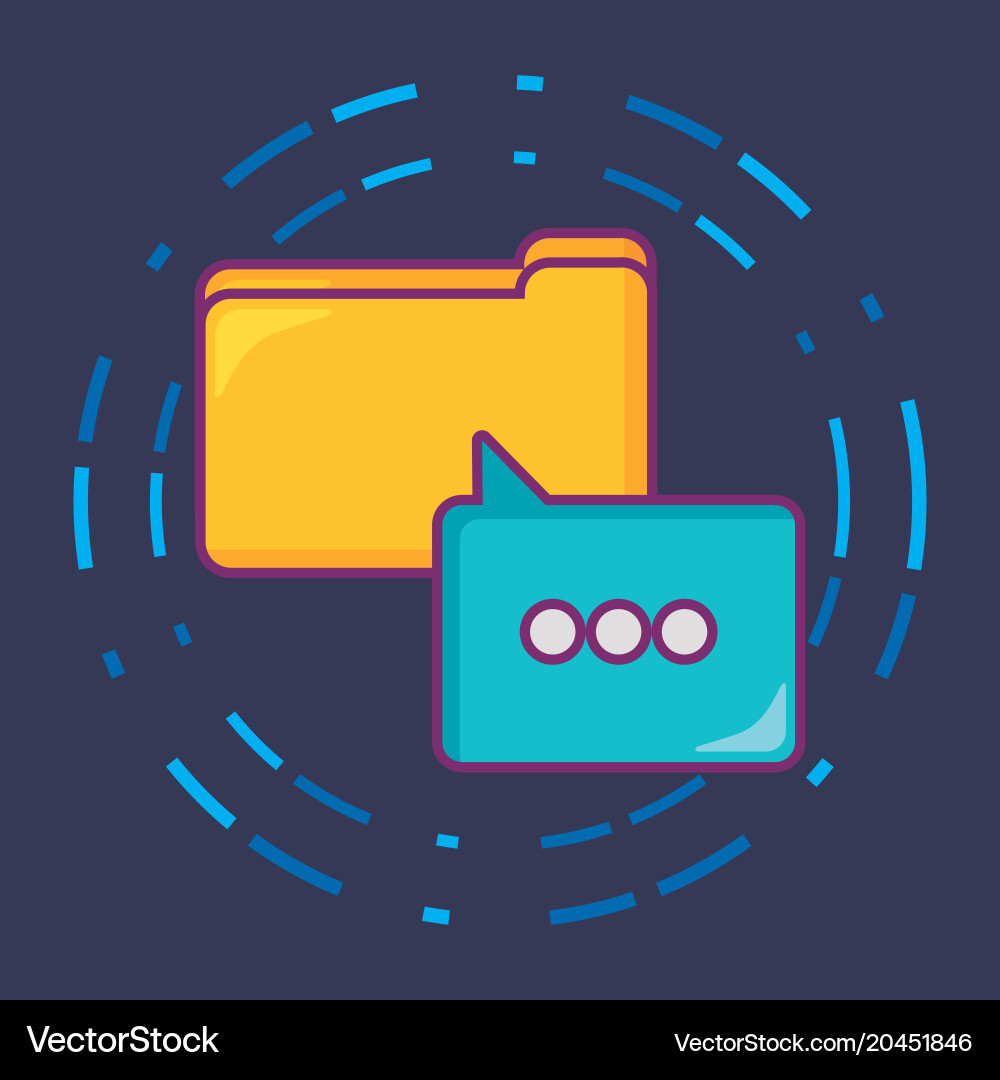 Big data design vector image