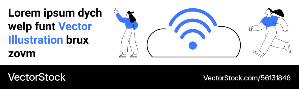 Cloud connectivity with active users highlighting Cloud connectivity with active users highlighting vector image