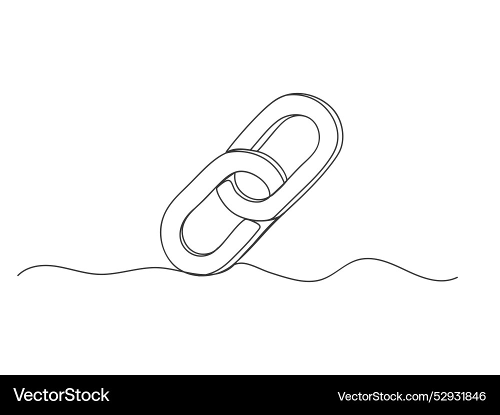 Continuous Link Chain Symbol vector image