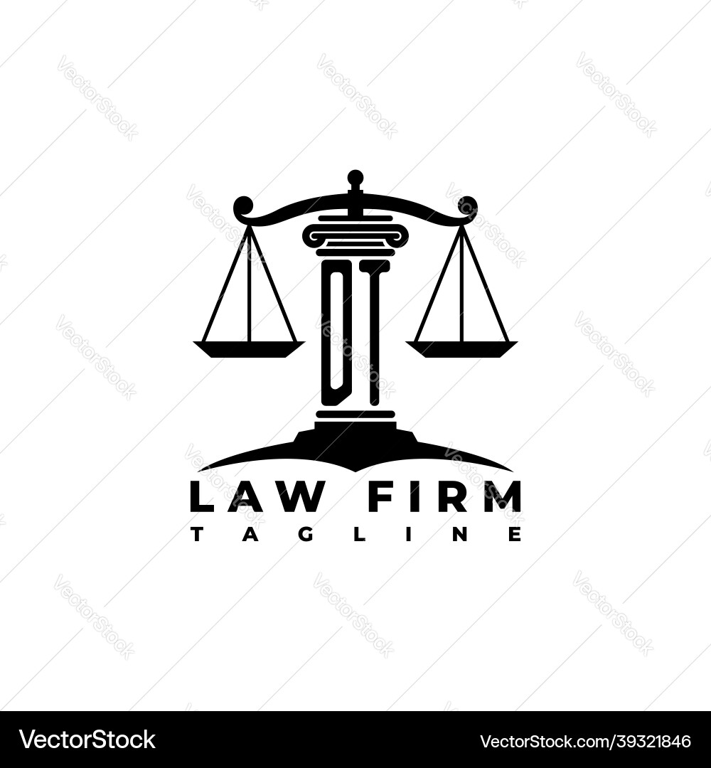 Dt monogram pillars shape style Vector Image