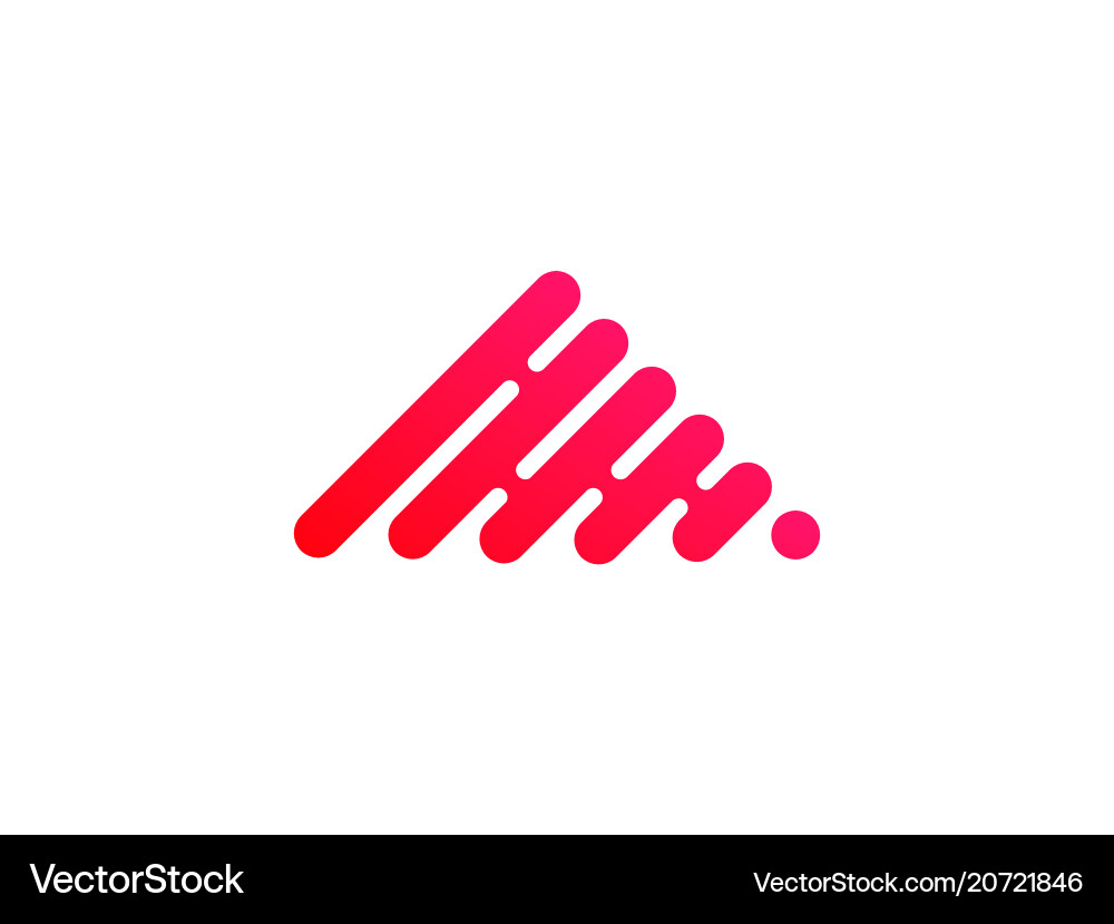 Dynamic Tech Flow Logo Vector Image