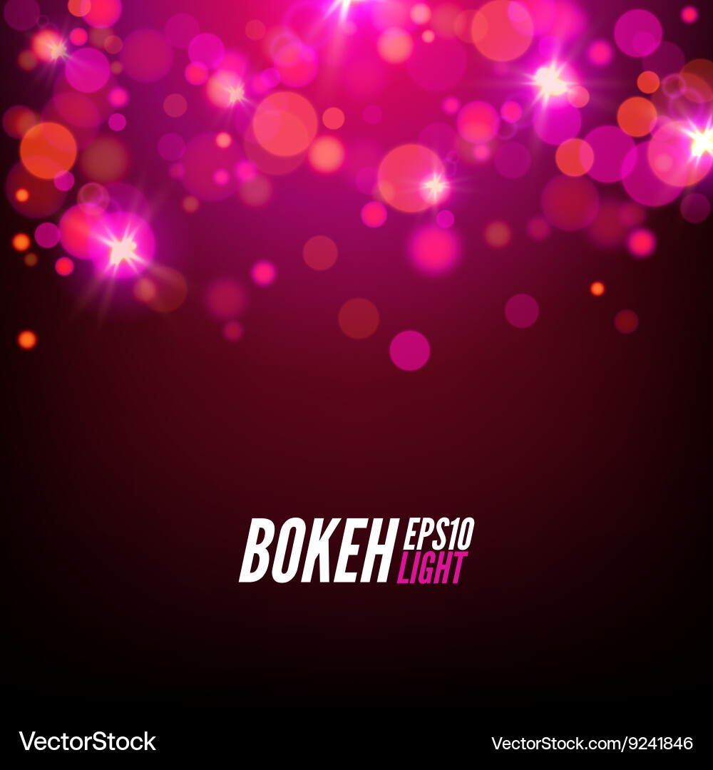 Festive colorful bokeh background lights abstract Vector Image