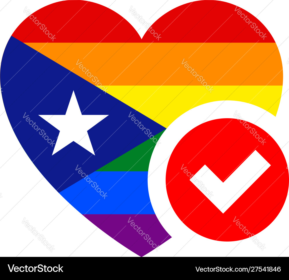 Flag in heart shape for your design Flag in heart shape for your design vector image
