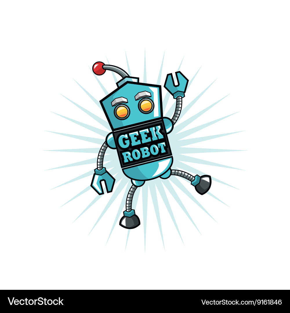 Geek design identity concept vector image
