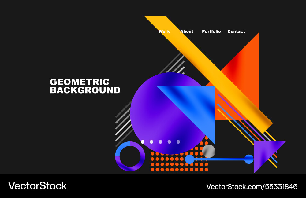 Geometric abstract background with bold shapes Geometric abstract background with bold shapes vector image
