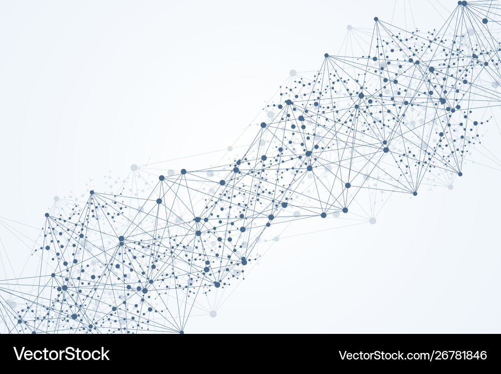 Geometric abstract background with connected line Geometric abstract background with connected line Vector Image