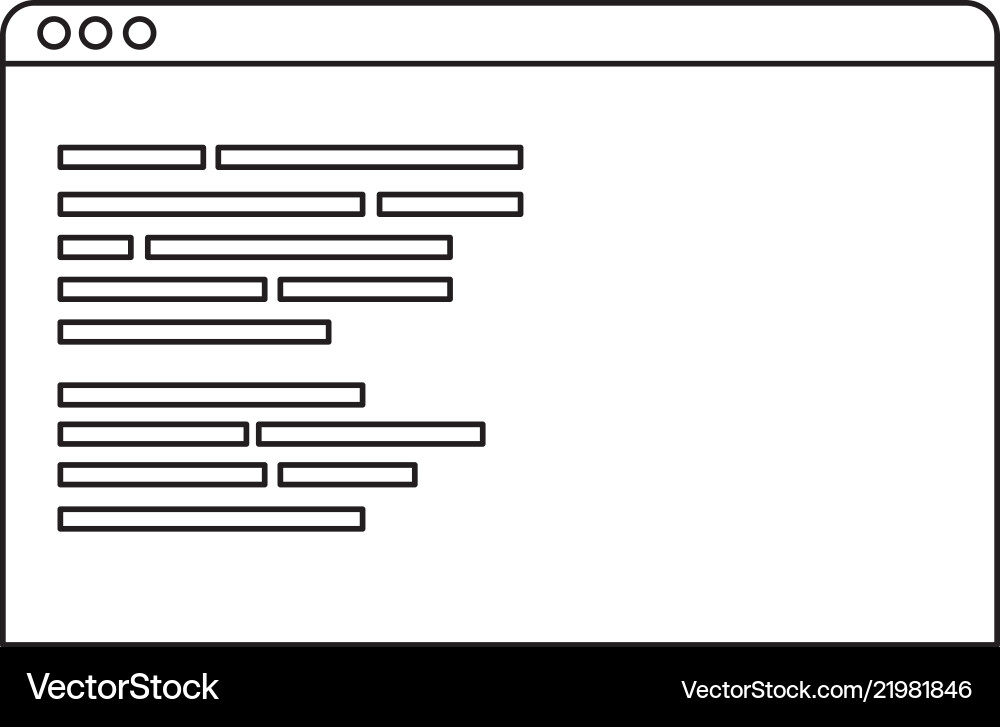 Hervorragende Website-Programmierung Code System-Technologie Vektorbild