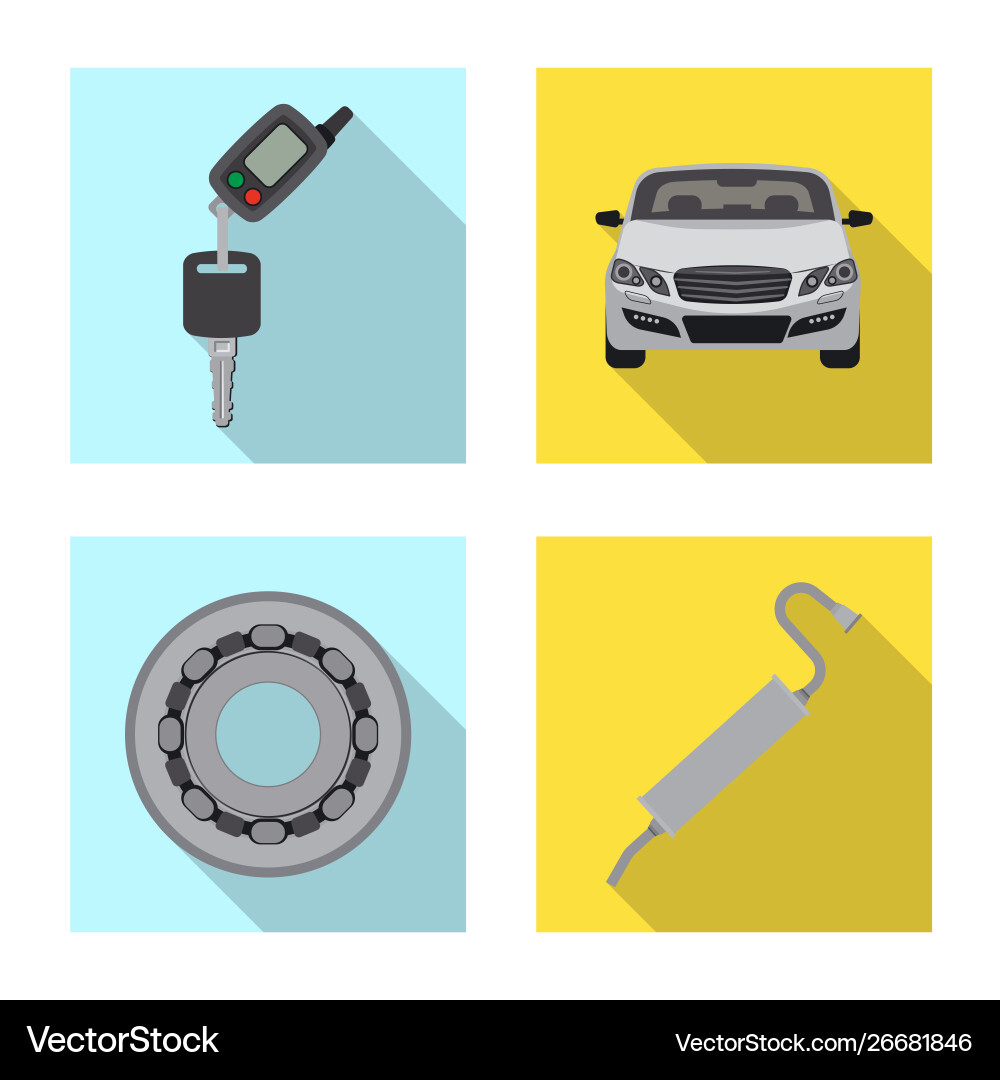 Isolated object auto and part sign collection Isolated object auto and part sign collection vector image