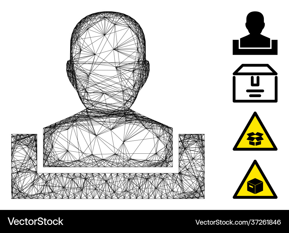 Net box mesh Net box mesh vector image