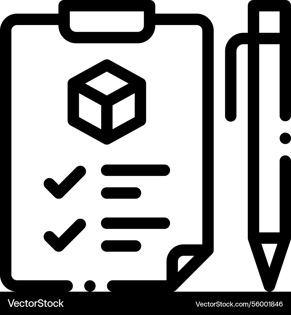 Packing icon thin linear style design isolated Packing icon thin linear style design isolated vector image