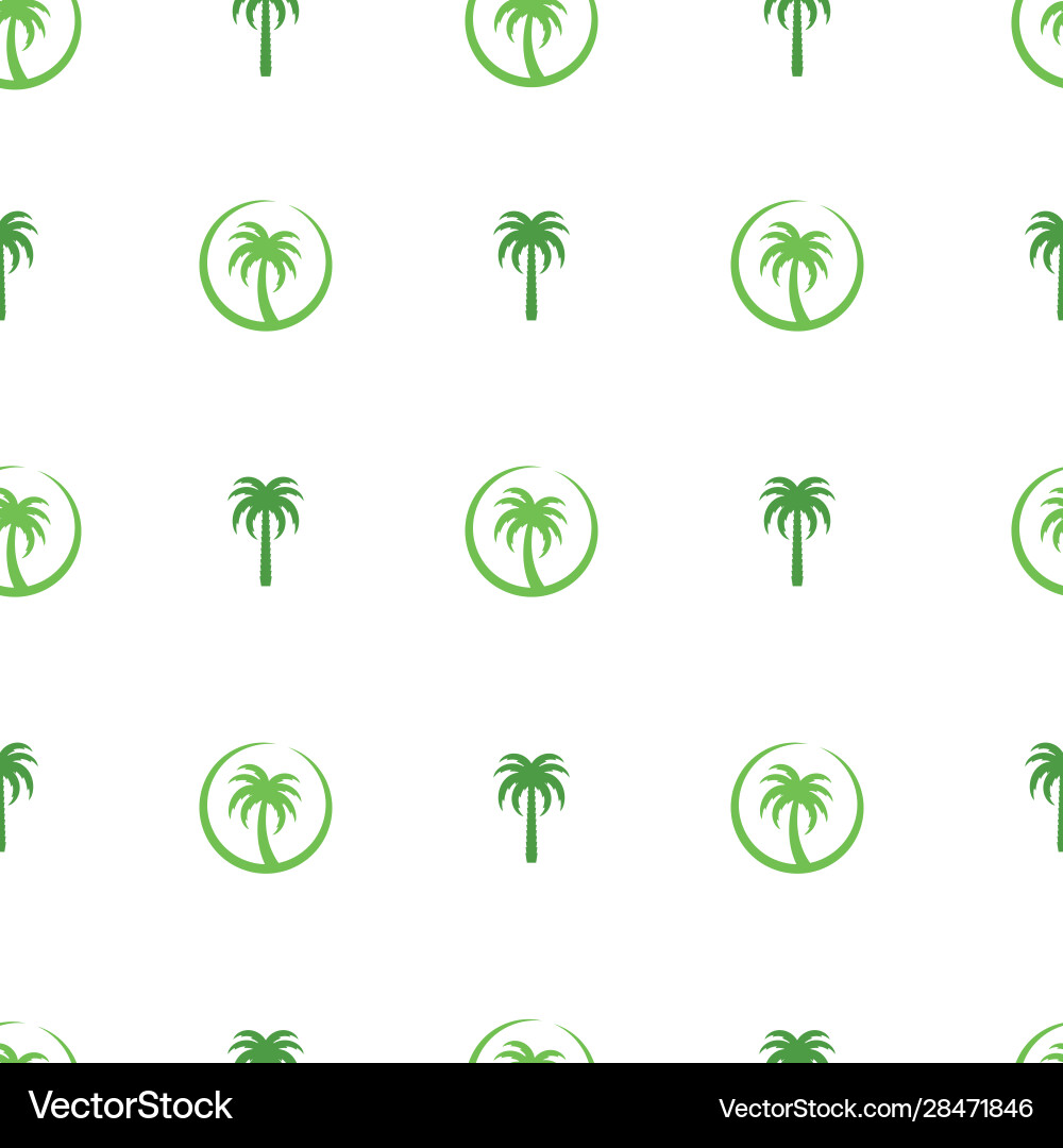 Seamless pattern with palm can use for textile Seamless pattern with palm can use for textile Vector Image