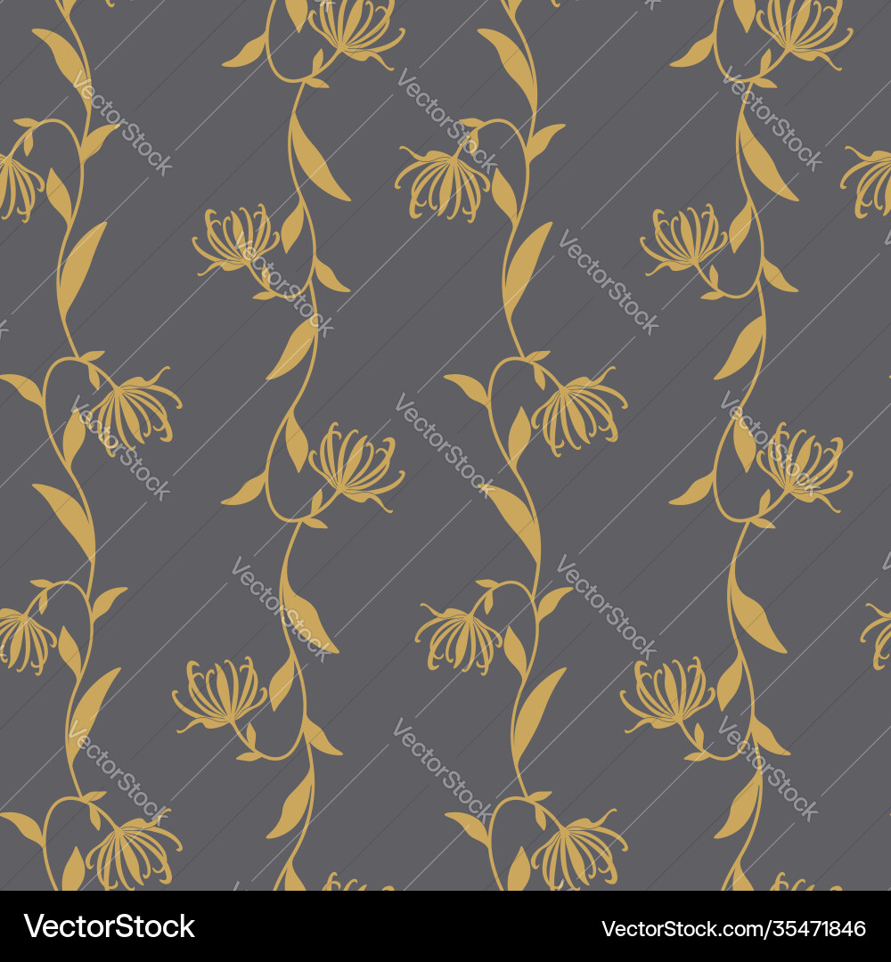 Seamless vertical stripe pattern with ylang Seamless vertical stripe pattern with ylang Vector Image
