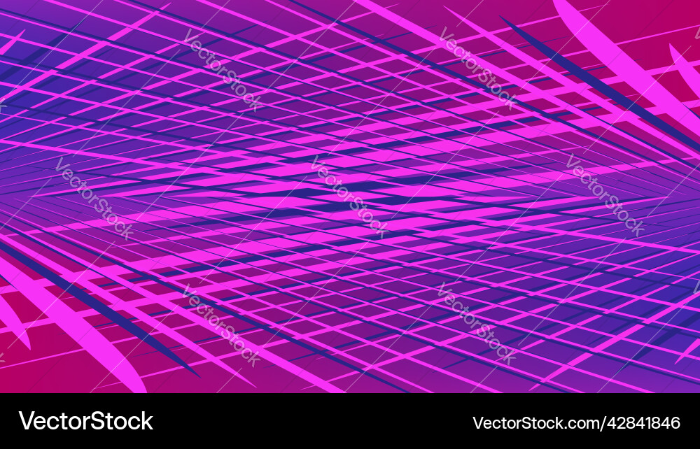 Synthetic pop background mesh from purple lines vector image