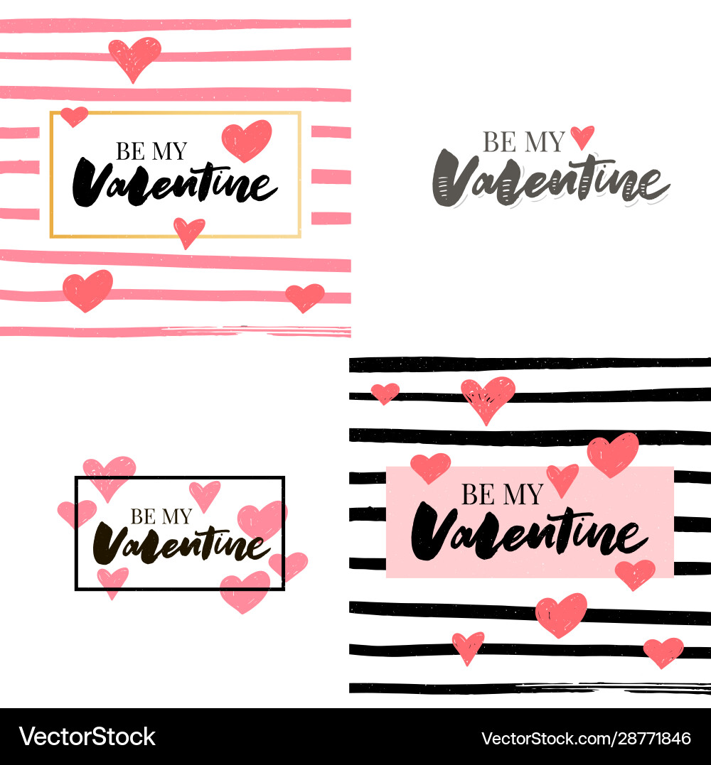 Valentin Poster-Karten-Label-Buchstabe Slogan Valentin Poster-Karten-Label-Buchstabe Slogan vektorbild