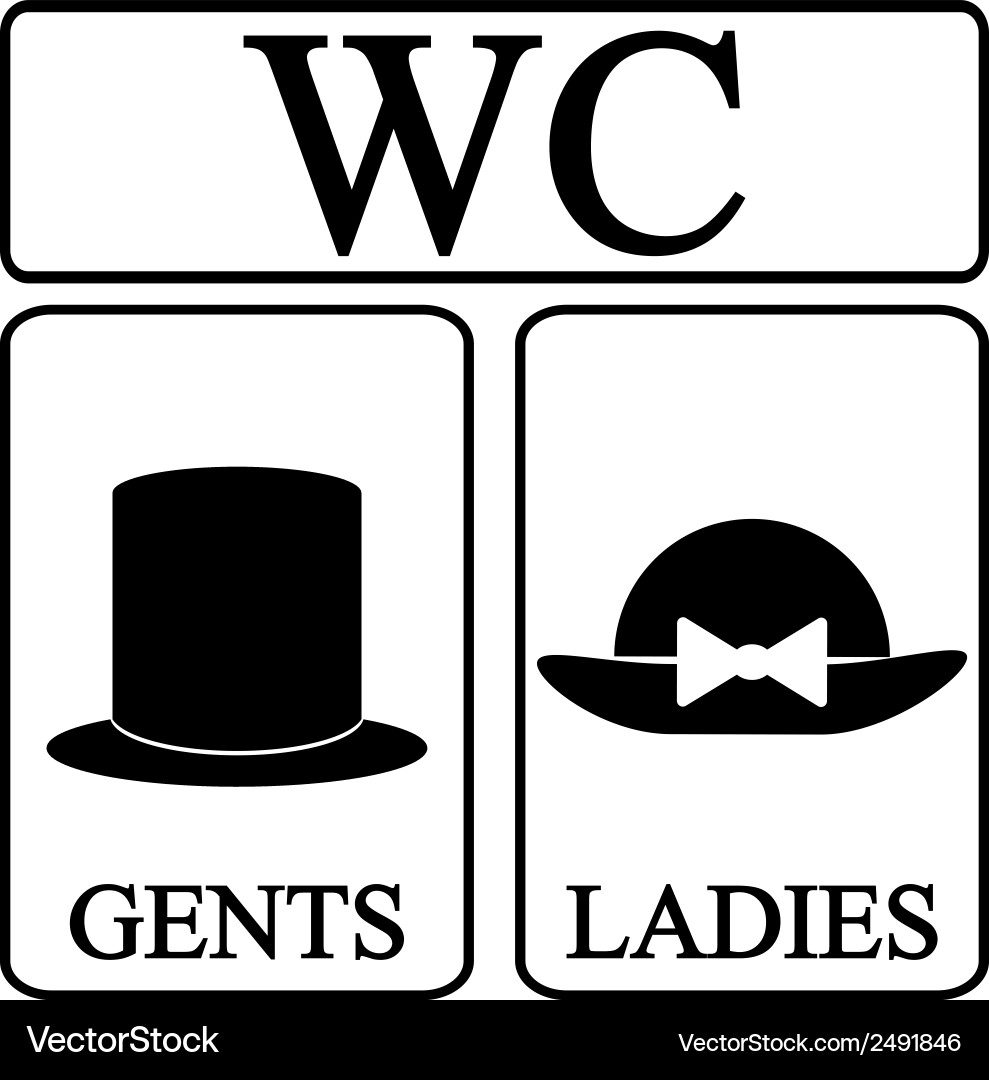 Wc icons vector image