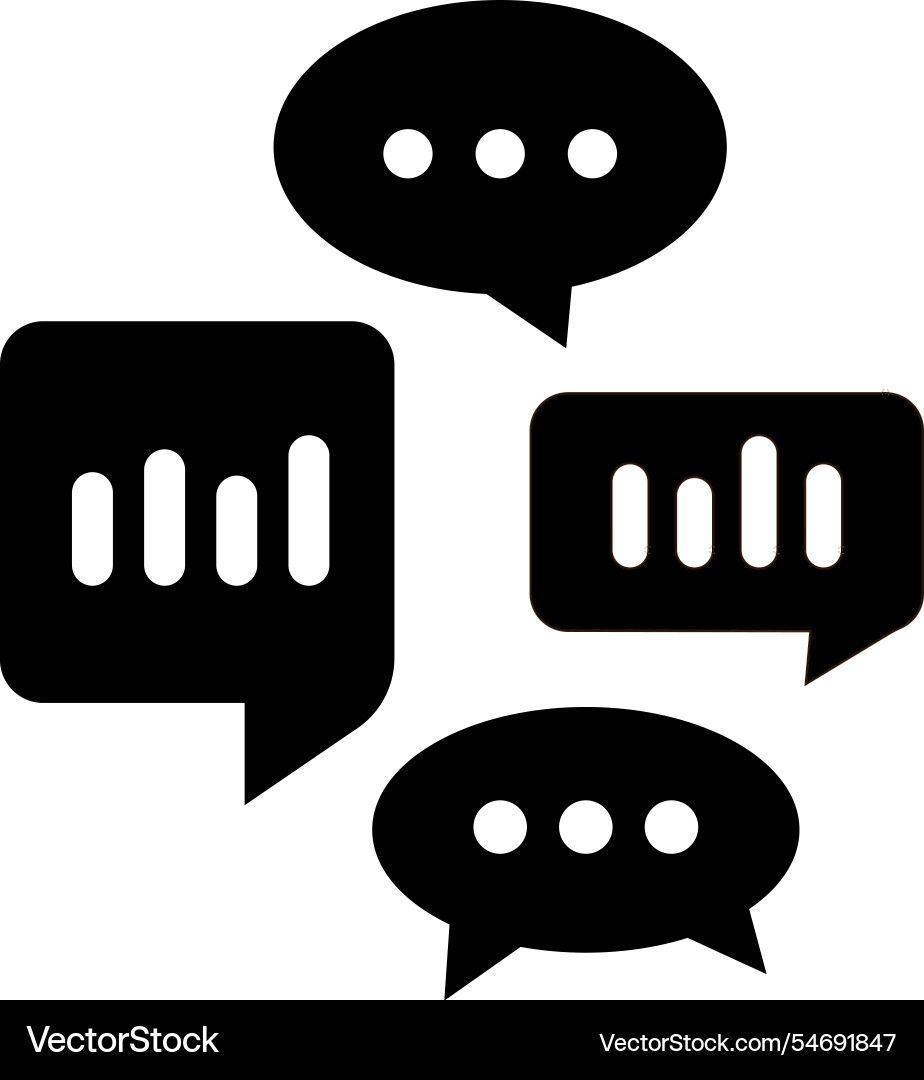 Comment button chat speech bubble symbol vector image