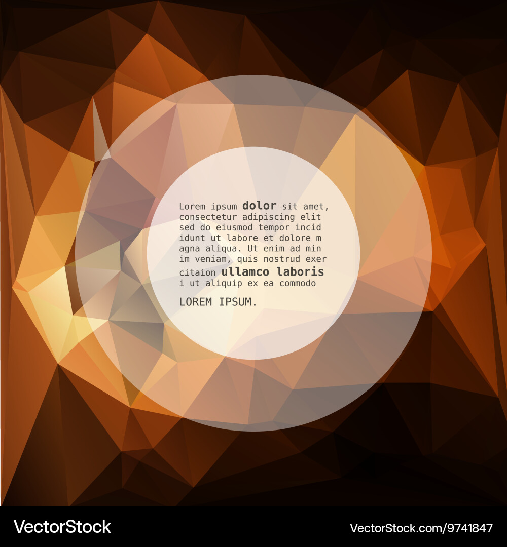 Geometric triangular abstract background vector image