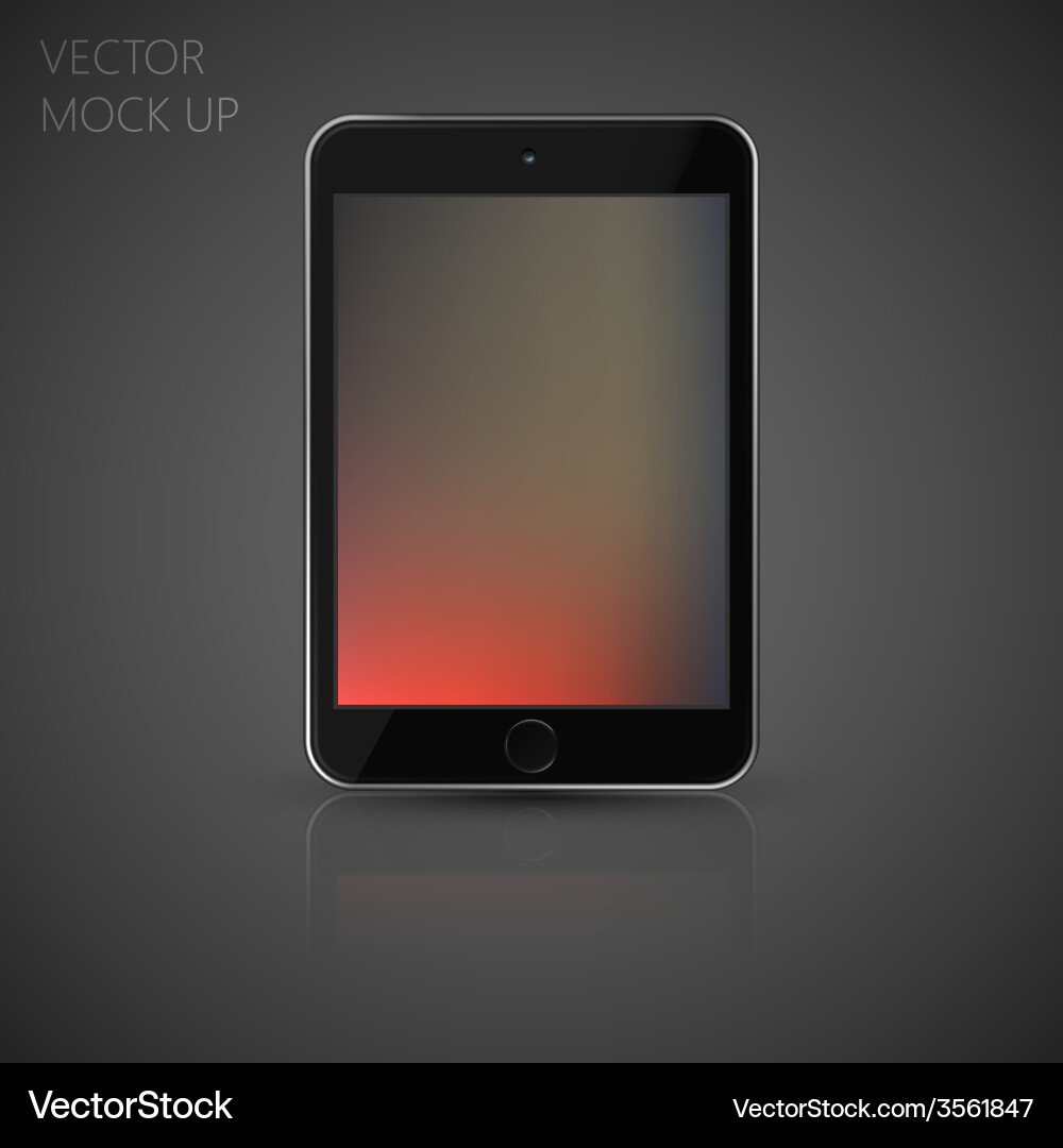 Mock up tablet computer for your design vector image
