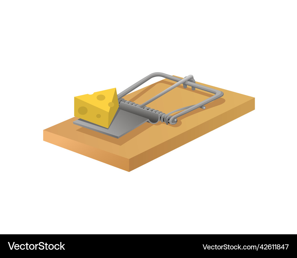 Mouse trap symbol object Vector Image
