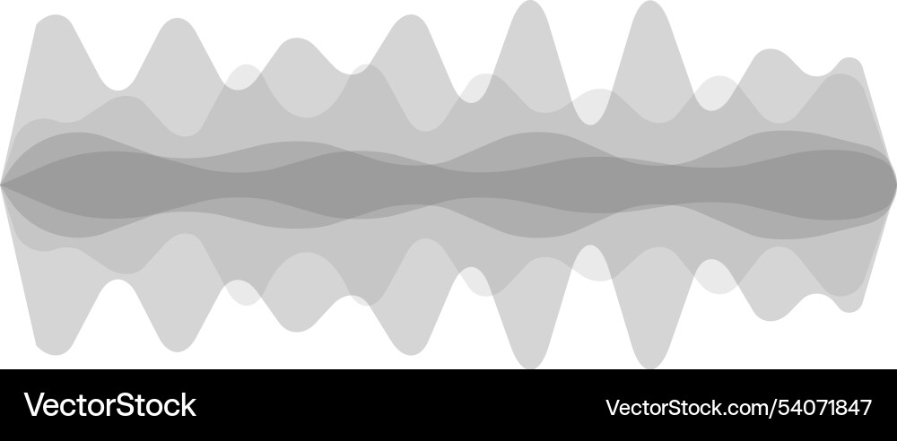 Multiple layers of grey abstract waves are flowing Multiple layers of grey abstract waves are flowing vector image