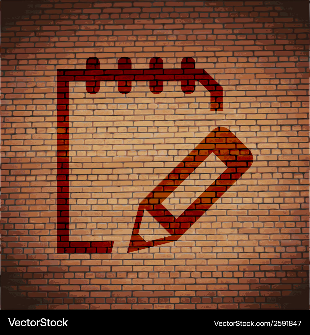 Notepad paper documents flat modern web button Vector Image