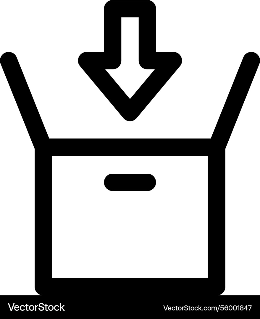 Packs icon thin linear style design isolated Packs icon thin linear style design isolated vector image
