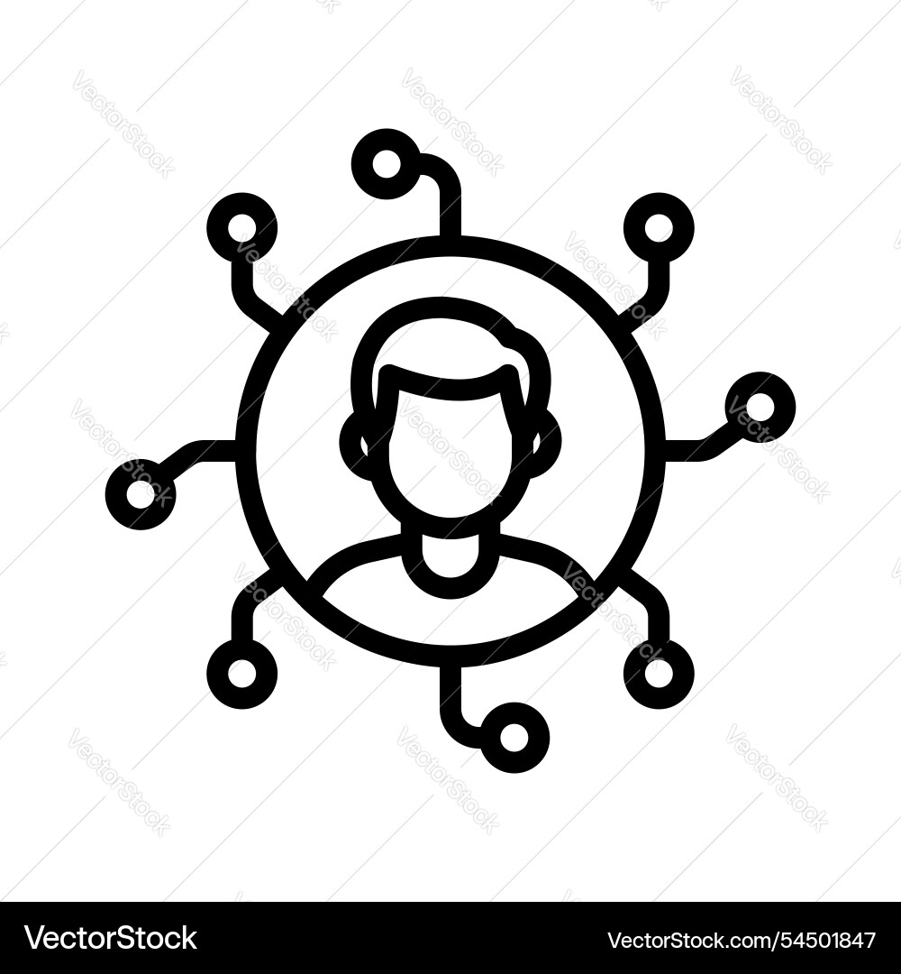 User networking vector image