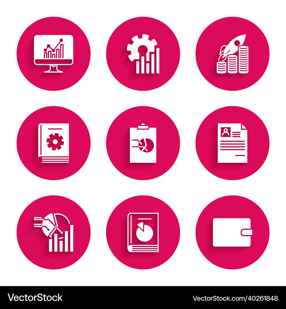 Set clipboard with graph chart user manual Set clipboard with graph chart user manual vector image